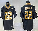 Men's New Orleans Saints #22 Rashid Shaheed Black With Team Patch 2024 Vapor Limited Stitched Jersey,baseball caps,new era cap wholesale,wholesale hats