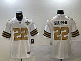 Men's New Orleans Saints #22 Rashid Shaheed Limited White With Team Patch Vapor Stitched Jersey,baseball caps,new era cap wholesale,wholesale hats