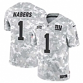 Men's New York Giants #1 Malik Nabers 2024 F.U.S.E Arctic Camo Salute To Service Limited Stitched Football Jersey Dzhi,baseball caps,new era cap wholesale,wholesale hats