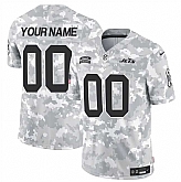 Men's New York Jets Active Player Custom 2024 F.U.S.E Arctic Camo Salute To Service Limited Stitched Football Jersey,baseball caps,new era cap wholesale,wholesale hats