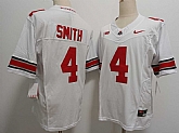 Men's Ohio State Buckeyes #4 Jeremiah Smith White FUSE College Football Jersey,baseball caps,new era cap wholesale,wholesale hats