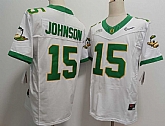 Men's Oregon Ducks #15 Tez Johnson White 2024 FUSE College Football Jersey,baseball caps,new era cap wholesale,wholesale hats