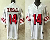 Men's San Francisco 49ers #14 Ricky Pearsall White FUSE Vapor Limited Throwback Stitched Jersey,baseball caps,new era cap wholesale,wholesale hats