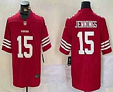 Men's San Francisco 49ers #15 Jauan Jennings Red Vapor Untouchable Limited Stitched Jersey,baseball caps,new era cap wholesale,wholesale hats