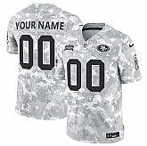 Men's San Francisco 49ers Active Player Custom 2024 F.U.S.E Arctic Camo Salute To Service Limited Stitched Football Jersey,baseball caps,new era cap wholesale,wholesale hats