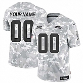 Men's Seattle Seahawks Active Player Custom 2024 F.U.S.E Arctic Camo Salute To Service Limited Stitched Football Jersey,baseball caps,new era cap wholesale,wholesale hats