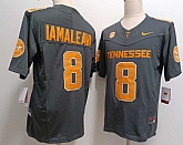 Men's Tennessee Volunteers #8 Nico Iamaleava Grey FUSE College Stitched Jersey,baseball caps,new era cap wholesale,wholesale hats