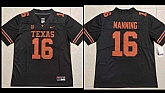 Men's Texas Longhorns #16 Peyton Manning Black Stitched Jersey,baseball caps,new era cap wholesale,wholesale hats