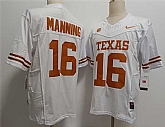 Men's Texas Longhorns #16 Peyton Manning White F.U.S.E Stitched Jersey,baseball caps,new era cap wholesale,wholesale hats