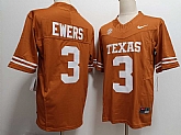 Men's Texas Longhorns #3 Quinn Ewers Orange FUSE College Stitched Jersey,baseball caps,new era cap wholesale,wholesale hats