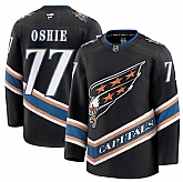 Men's Washington Capitals #77 TJ Oshie Black 2024-25 Alternate Stitched Hockey Jersey Dzhi,baseball caps,new era cap wholesale,wholesale hats