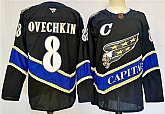 Men's Washington Capitals #8 Alexander Ovechkin Black 2024-25 C Patch Home Stitched Hockey Jersey,baseball caps,new era cap wholesale,wholesale hats