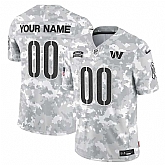 Men's Washington Commanders Active Player Custom 2024 F.U.S.E Arctic Camo Salute To Service Limited Stitched Football Jersey,baseball caps,new era cap wholesale,wholesale hats