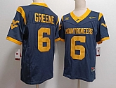 Men's West Virginia Mountaineers #6 Garrett Greene Navy FUSE College Stitched Jersey,baseball caps,new era cap wholesale,wholesale hats