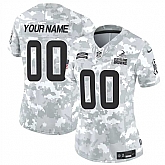 Women's Cleveland Browns Active Player Custom 2024 F.U.S.E Arctic Camo Salute To Service Limited Stitched Jersey(Run Small),baseball caps,new era cap wholesale,wholesale hats