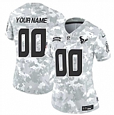 Women's Houston Texans Active Player Custom 2024 F.U.S.E Arctic Camo Salute To Service Limited Stitched Football Jersey(Run Small),baseball caps,new era cap wholesale,wholesale hats