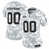 Women's Kansas City Chiefs Active Player Custom 2024 F.U.S.E Arctic Camo Salute To Service Limited Stitched Football Jersey(Run Small),baseball caps,new era cap wholesale,wholesale hats