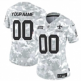 Women's New Orleans Saints Active Player Custom 2024 F.U.S.E Arctic Camo Salute To Service Limited Stitched Football Jersey(Run Small),baseball caps,new era cap wholesale,wholesale hats