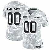 Women's New York Jets Active Player Custom 2024 F.U.S.E Arctic Camo Salute To Service Limited Stitched Jersey(Run Small),baseball caps,new era cap wholesale,wholesale hats