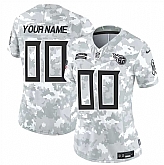 Women's Tennessee Titans Active Player Custom 2024 F.U.S.E Arctic Camo Salute To Service Limited Stitched Football Jersey(Run Small),baseball caps,new era cap wholesale,wholesale hats