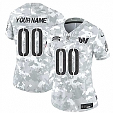 Women's Washington Commanders Active Player Custom 2024 F.U.S.E Arctic Camo Salute To Service(Run Small),baseball caps,new era cap wholesale,wholesale hats