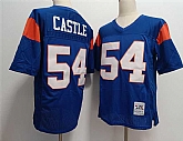 Blue Mountain State #54 Thad Castle Blue Stitched Football Jersey,baseball caps,new era cap wholesale,wholesale hats