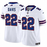 Men & Women & Youth Buffalo Bills #22 Ray Davis White 2024 F.U.S.E. Vapor Untouchable Limited Stitched Jersey Dzhi,baseball caps,new era cap wholesale,wholesale hats