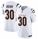 Men & Women & Youth Cincinnati Bengals #30 Chase Brown White 2024 F.U.S.E Vapor Untouchable Limited Stitched Jersey Dzhi,baseball caps,new era cap wholesale,wholesale hats