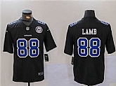 Men's Dallas Cowboys #88 CeeDee Lamb Black Throwback With Patch Vapor Untouchable Limited Football Stitched Jersey,baseball caps,new era cap wholesale,wholesale hats