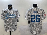 Men's Detroit Lions #26 Jahmyr Gibbs 2024 Arctic Camo Salute To Service Stitched Baseball Jersey,baseball caps,new era cap wholesale,wholesale hats