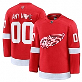 Men's Detroit Red Wings Customized Red 2024-25 Stitched Jersey,baseball caps,new era cap wholesale,wholesale hats