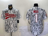 Men's Houston Texans #1 Stefon Diggs Arctic Camo 2024 Salute to Service Stitched Baseball Jersey,baseball caps,new era cap wholesale,wholesale hats