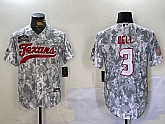 Men's Houston Texans #3 Tank Dell Arctic Camo 2024 Salute to Service Stitched Baseball Jersey,baseball caps,new era cap wholesale,wholesale hats