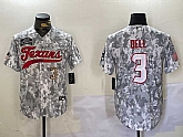 Men's Houston Texans #3 Tank Dell Arctic Camo 2024 Salute to Service Stitched Baseball Jerseys,baseball caps,new era cap wholesale,wholesale hats