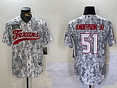 Men's Houston Texans #51 Will Anderson Jr Arctic Camo 2024 Salute to Service Stitched Baseball Jersey,baseball caps,new era cap wholesale,wholesale hats