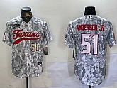 Men's Houston Texans #51 Will Anderson Jr Arctic Camo 2024 Salute to Service Stitched Baseball Jerseys,baseball caps,new era cap wholesale,wholesale hats