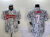 Men's Houston Texans #7 CJ Stroud Arctic Camo 2024 Salute to Service Stitched Baseball Jerseys,baseball caps,new era cap wholesale,wholesale hats