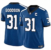 Men's Indianapolis Colts #31 Tyler Goodson Blue 2024 F.U.S.E. Throwback Vapor Limited Stitched Football Jersey Dzhi,baseball caps,new era cap wholesale,wholesale hats