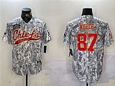 Men's Kansas City Chiefs #87 Travis Kelce 2024 Arctic Camo Salute To Service Stitched Baseball Jersey,baseball caps,new era cap wholesale,wholesale hats