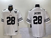 Men's Las Vegas Raiders #28 Josh Jacobs White Limited Stitched Jersey Dzhi,baseball caps,new era cap wholesale,wholesale hats