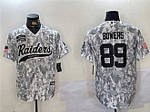 Men's Las Vegas Raiders #89 Brock Bowers 2024 Arctic Camo Salute To Service Stitched Baseball Jersey,baseball caps,new era cap wholesale,wholesale hats