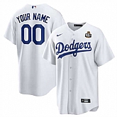 Men's Los Angeles Dodgers Active Player Custom White 2024 World Series Cool Base Stitched Baseball Jersey,baseball caps,new era cap wholesale,wholesale hats