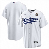 Men's Los Angeles Dodgers Blank White 2024 World Series Cool Base Stitched Jersey Dzhi,baseball caps,new era cap wholesale,wholesale hats