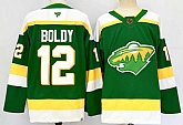 Men's Minnesota Wild #12 Matt Boldy Green 2024-25 Alternate Stitched Hockey Jersey,baseball caps,new era cap wholesale,wholesale hats