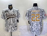 Men's New Orleans Saints #22 Rashid Shaheed Arctic Camo 2024 Salute to Service Stitched Baseball Jersey,baseball caps,new era cap wholesale,wholesale hats