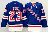 Men's New York Rangers #23 Adam Fox Royal 2024-25 Home With A Patch Stitched Hockey Jersey,baseball caps,new era cap wholesale,wholesale hats