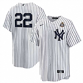 Men's New York Yankees #22 Juan Soto White 2024 World Series Cool Base Stitched Jersey Dzhi,baseball caps,new era cap wholesale,wholesale hats