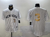 Men's New York Yankees #3 Babe Ruth White Pinstripe Without Name Fashion Cool Base Jerseys,baseball caps,new era cap wholesale,wholesale hats