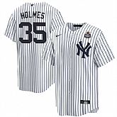 Men's New York Yankees #35 Clay Holmes White 2024 World Series Cool Base Stitched Jersey Dzhi,baseball caps,new era cap wholesale,wholesale hats