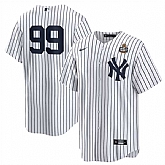 Men's New York Yankees #99 Aaron Judge White 2024 World Series Cool Base Stitched Jersey Dzhi,baseball caps,new era cap wholesale,wholesale hats